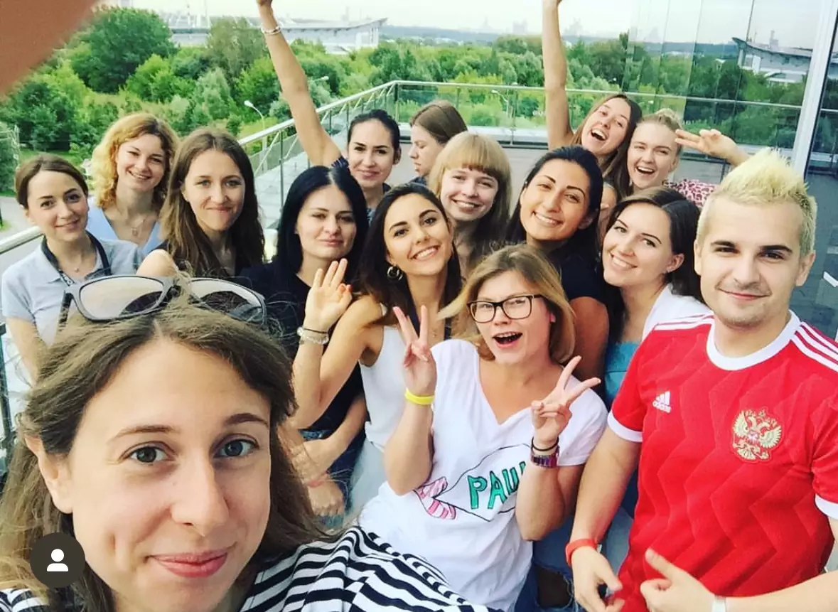 Alex with adidas colleagues