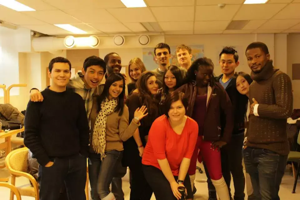 Alex in Norway at a students festival